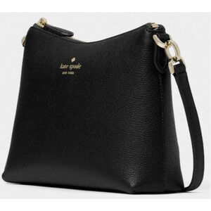 Kate Spade Bailey Crossbody Black Textured Leather K4651 NWT